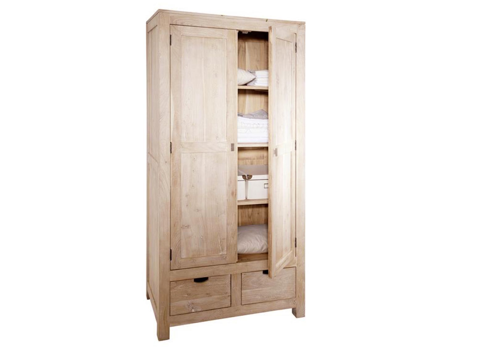 Schrank 96x60x200 versandfrei Massivmoebel24 | kaufen